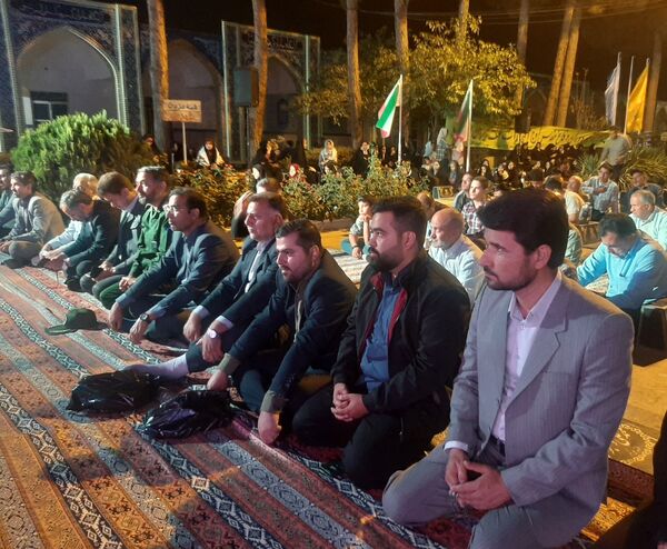 مراسم مهمانی شهدا در گلزار شهدای بهشت فضل نیشابور 