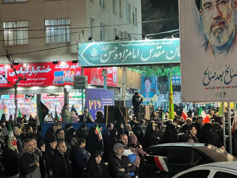 دوازدهمین شب عزاداری مردم کرج در پی شهادت رهبر  انقلاب 