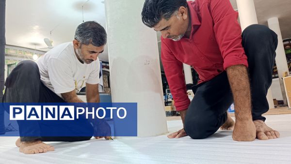 حسینیه حضرت ابوالفضل(ع) در استقبال از ماه محرم سیاه پوش و غبارروبی شد