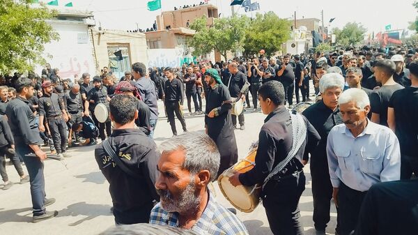 تعزیه خوانی و زنجیر زنی در روستای بزرگ فدیشه نیشابور