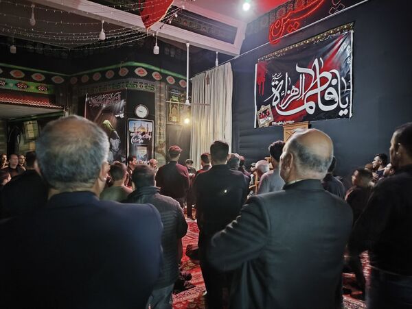 مراسم عزاداری ایام  فاطمیه در موکب مردمی شاهزاده علی اصغر فدافن 