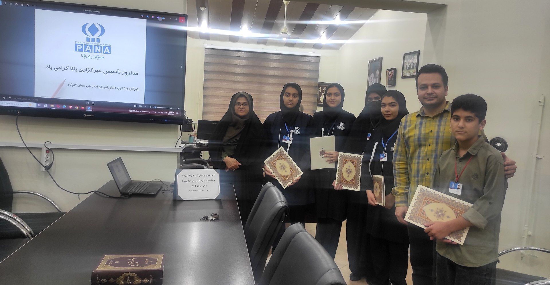 تقدیر از دانش‌آموزخبرنگاران پانا در گلوگاه