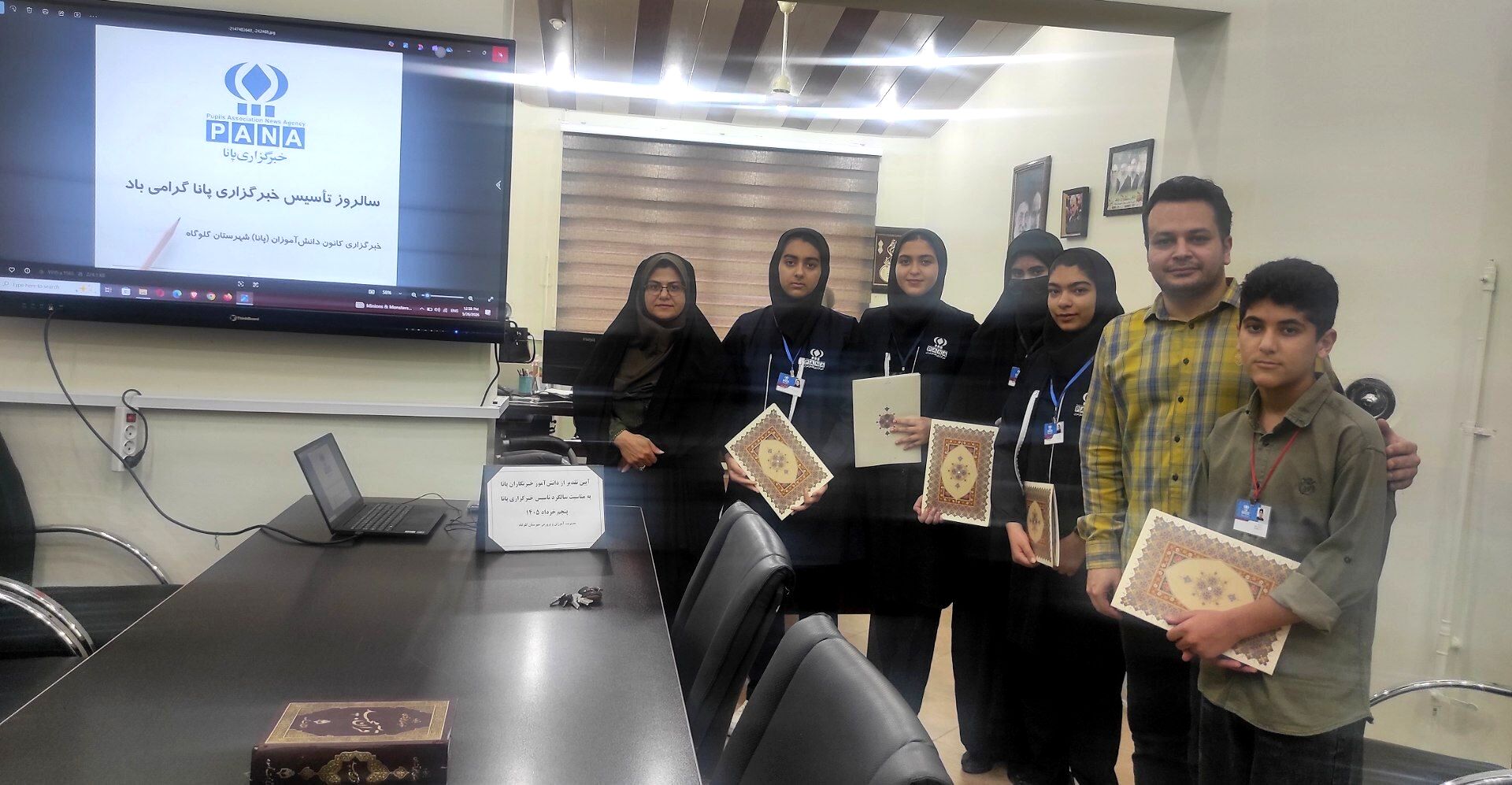 تقدیر از دانش‌آموزخبرنگاران پانا در گلوگاه