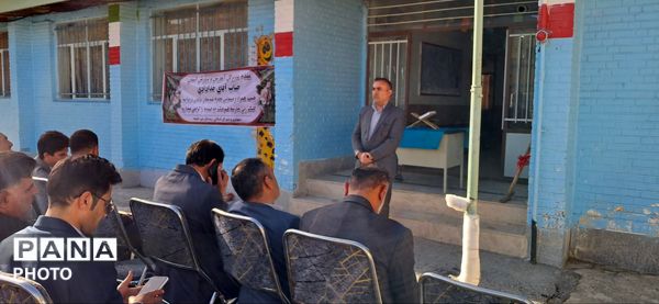 آیین کلنگ‌زنی مدرسه فرهنگ در چم‌خلیفه سامان