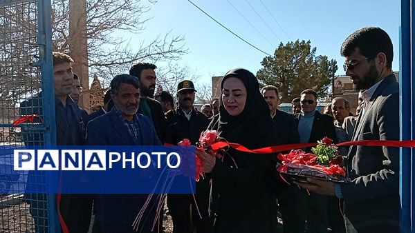 افتتاح چمن مصنوعی روستای قوژد