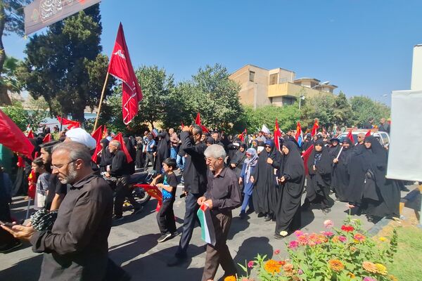 مراسم راهپیمایی جاماندگان اربعین حسینی در شیراز