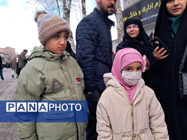 حماسه دهه نودی‌ها در راهپیمایی ۲۲ بهمن قائمشهر