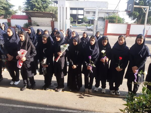 مانور بازگشایی مدارس عباس آباد 