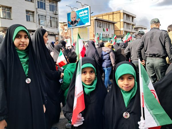 حماسه دهه نودی‌ها در راهپیمایی ۲۲ بهمن قائمشهر