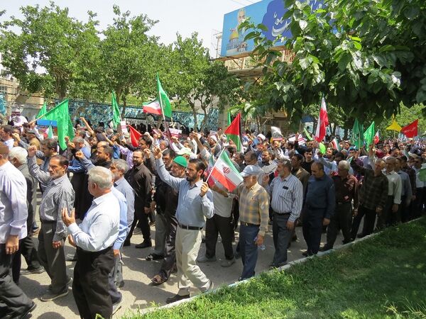 حضور پرشور مردم شهرستان بجنورد در راهپیمایی حمایت از غزه 