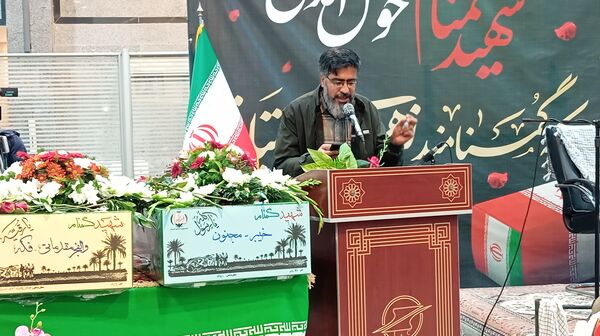 آیین استقبال از ۶ شهید گمنام در استان چهارمحال و بختیاری