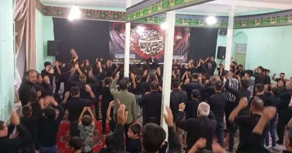 مراسم عزاداری شب عاشورا در شهر عشق آباد