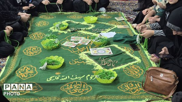 مراسم شب پایانی ماه صفر در بیت‌الزهرا(س) تپه نورالشهدا فارسان