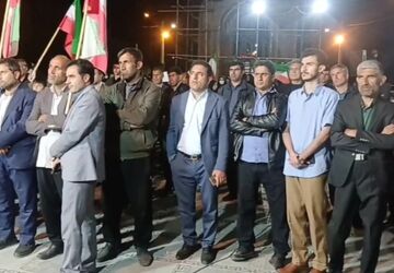 راهپیمایی مردم ولایتمدار کوهنانی در شب پنجاه و چهارمین  حضور