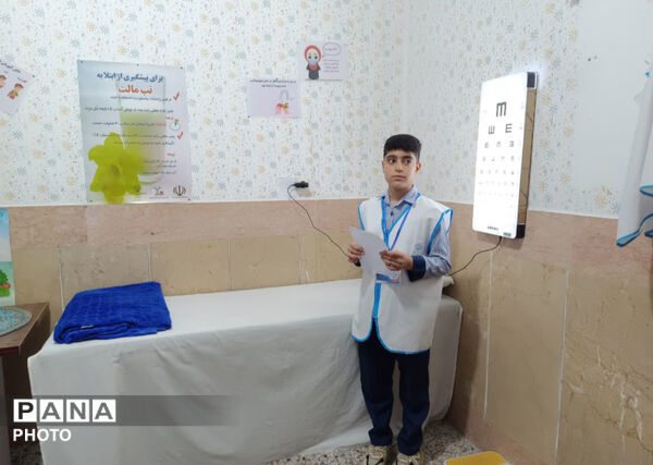 افتتاح اتاق بهداشت در مدرسه جیحون شهرستان خاتم
