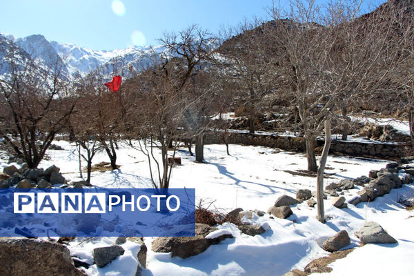 روز برفی و دل انگیز ده‌بالا یزد