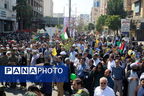 راهپیمایی روز قدس در بوشهر