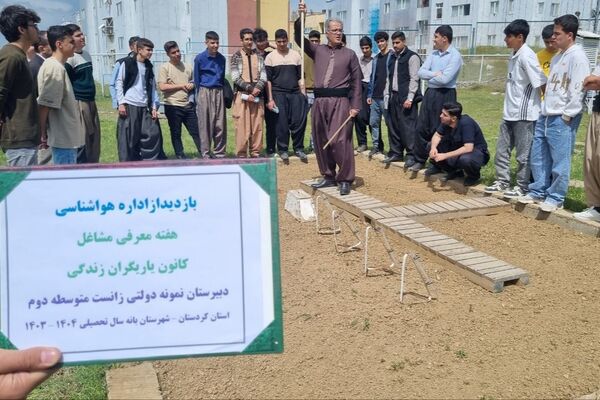 بازدید علمی دانش‌آموزان دبیرستان زانست بانه از اداره هواشناسی
