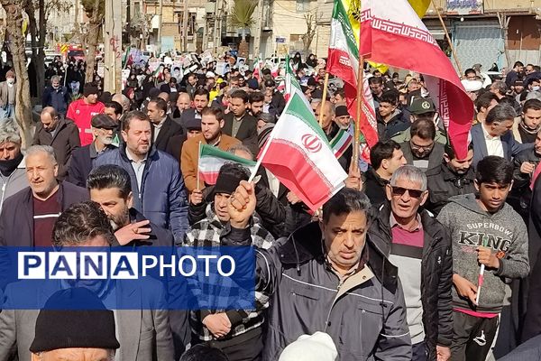 راهپیمایی ۲۲بهمن در کهریزک و باقرشهر