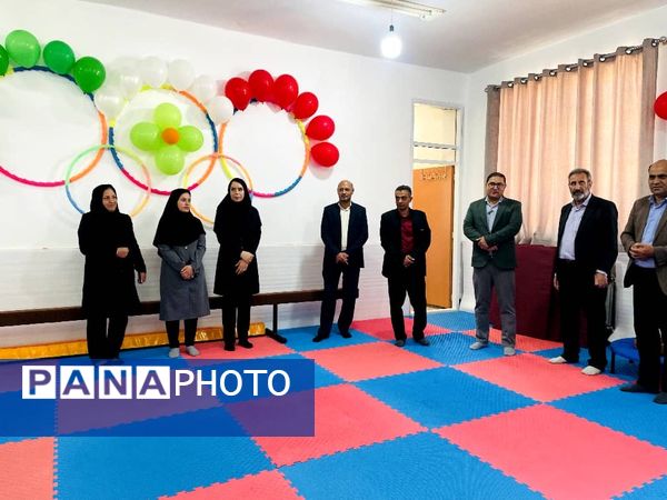 افتتاحیه کلاس درس تربیت‌بدنی در مدرسه قرآنی آیت الله غفاری شهرستان خاتم 