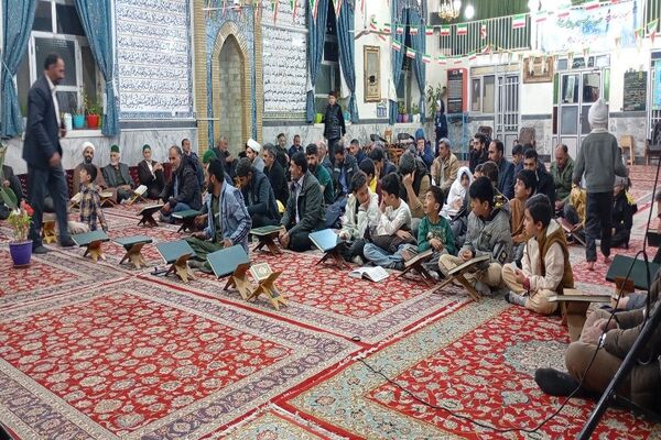 محفل انس با قرآن کریم  در مسجد جامع شهر بار نیشابور 