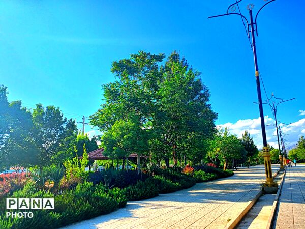  بزرگترین پارک خطی شرق کشور سرسبز تر از همیشه