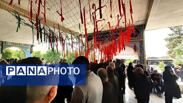 حزن عاشورایی در گلزار شهدای سیدمحمد کازرون