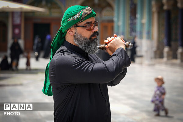 حضور دسته‌جات عزاداری سالروز شهادت امام حسن مجتبی(ع) در حرم حضرت معصومه(س)