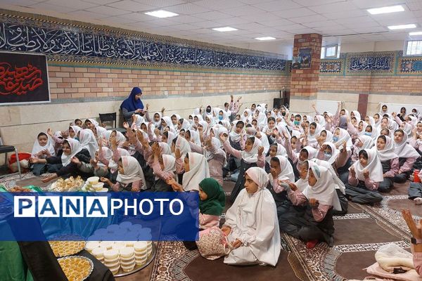 موج عشق به دخت پیامبر(ص) در مدارس فیروزکوه طنین‌انداز شد