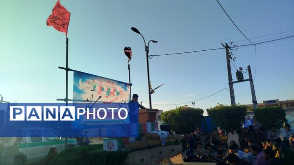 تشییع شهدای گمنام در بخش چاه‌دادخدا