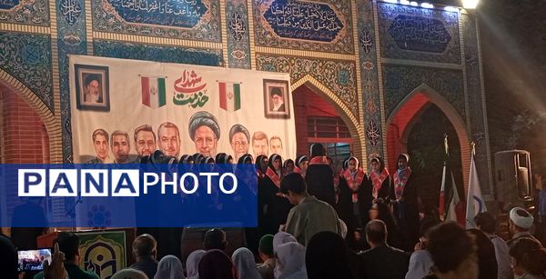 مراسم نخستین سالگرد شهدای خدمت در گلزار شهدای گمنام نیشابور 