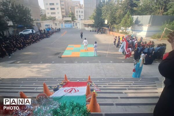  المپیاد ورزشی در مدرسه فاطمیه با هدف ترویج نشاط و شادابی در میان دانش‌آموزان