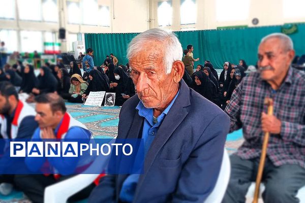 مراسم اولین سالگرد شهدای خدمت در شهرستان باشت