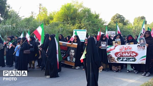 میناب به رنگ ایران؛ اجتماع گسترده «جان‌فدایان ایران»