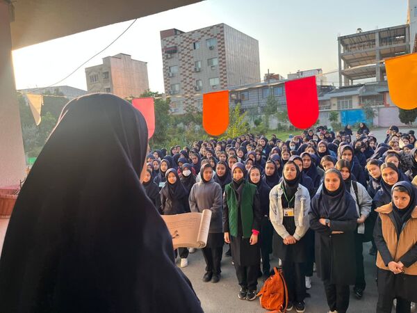 صبحگاه در مدرسه حضرت خدیجه (س) گرگان
