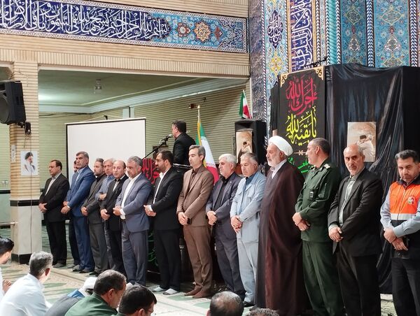  مراسم سوگواری به‌مناسبت شهادت شهدای خدمت در شهرستان چرداول