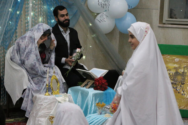 جشن ازدواج مسجدی 132 زوج جوان در قم - 2