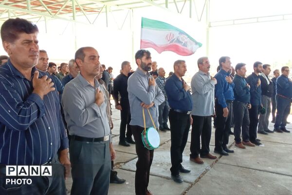 مراسم عاشورا در گلزار شهدای شهرستان لنده