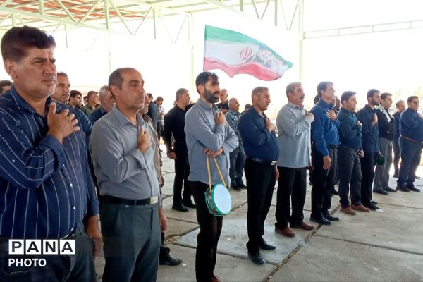 مراسم عاشورا در گلزار شهدای شهرستان لنده