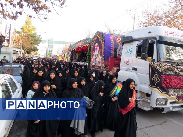 استقبال از شهدای گمنام در شهرستان بجنورد 