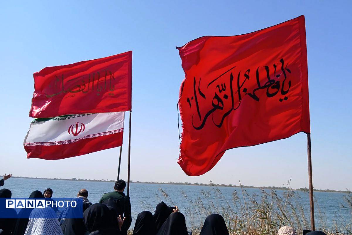 پای بر خاک داغ شلمچه؛ دل‌ها در گرو یاد شهدا