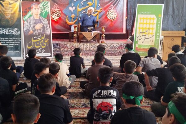  برگزاری مراسم سوگواره احلی من العسل در امامزاده حضرتین شهرستان قدس