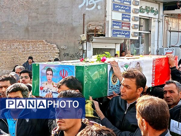 تشییع با شکوه شهید جوادحسن زاده شهید مرزبانی فراجا