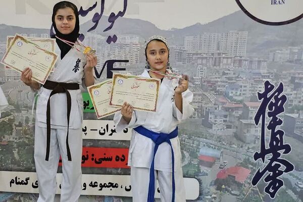 کسب مدال در مسابقات کشوری کاراته سبک کیوکوشین رده نونهالان توسط دانش‌آموزان ورامینی