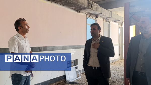 بازدید مدیرکل نوسازی، توسعه و تجهیز مدارس خراسان شمالی از پروژه مدرسه بصیرت آشخانه 