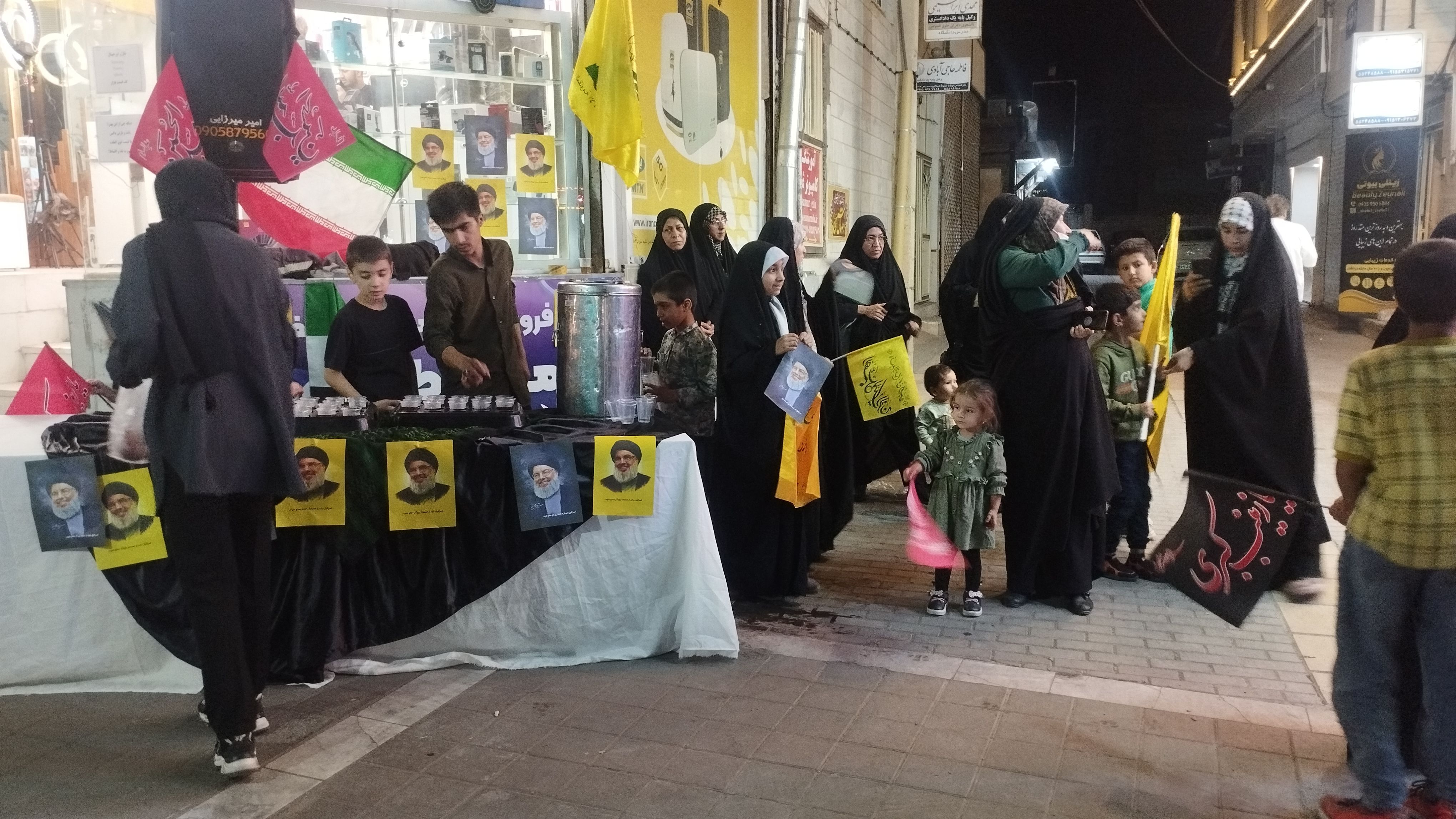 برپایی موکب به‌مناسبت شهادت شهید سید حسن نصرالله و شهدای مقاومت در شهرستان کاشمر