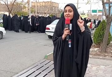 راهپیمایی تجدید میثاق فرهنگیان و دانش آموزان جعفرآباد با رهبر شهید انقلاب