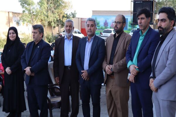 آیین افتتاح کلاس ورزش مدرسه ۲۲ بهمن روستای مندکان شهرستان پاکدشت  