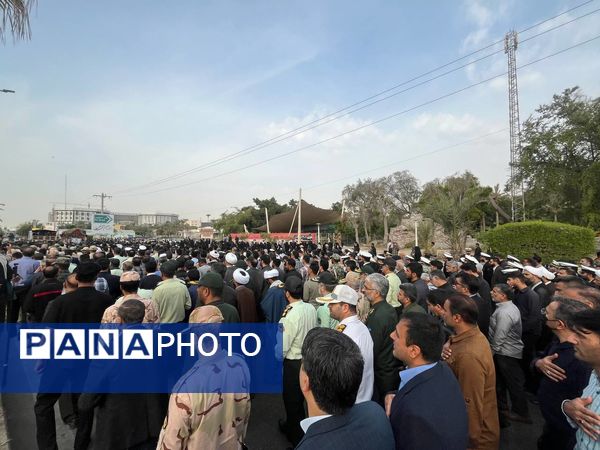 تشییع شهید مدافع امنیت در بندرعباس