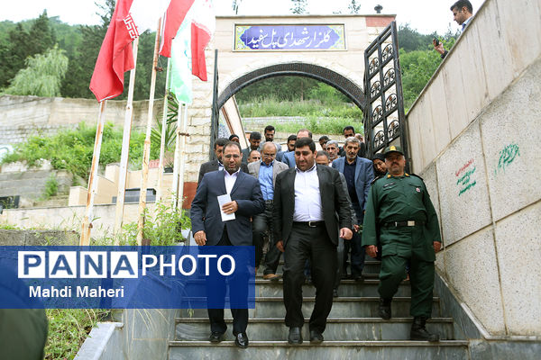 بازدید نماینده دولت و وزیر آموزش و پرورش از پروژه‌های عمرانی شهرستان سوادکوه